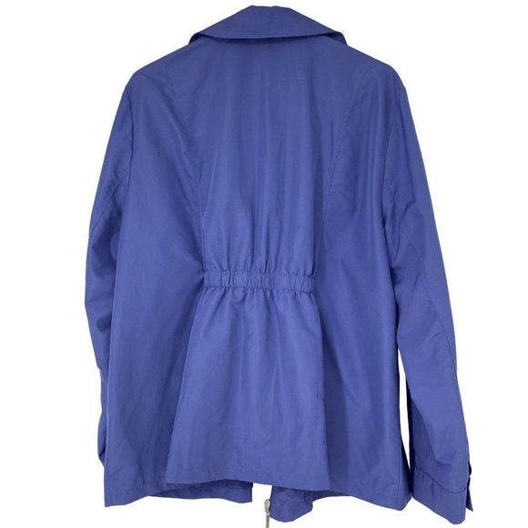 Chicos Sz 1X 18-20 Wind Breaker Spring Jacket Coat Purple Full Zip 3154 - Picture 10 of 10